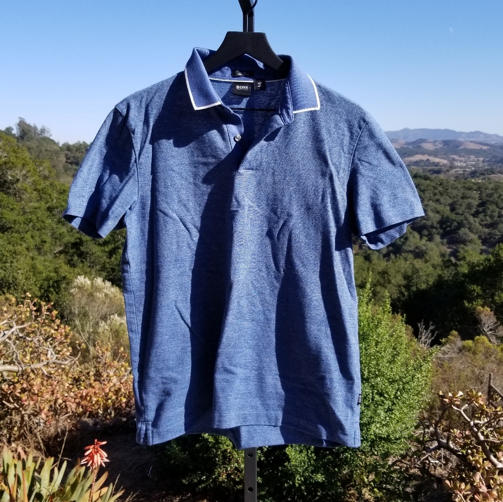 BOSS Men's Polo Shirt - Slim Fit Mercerized